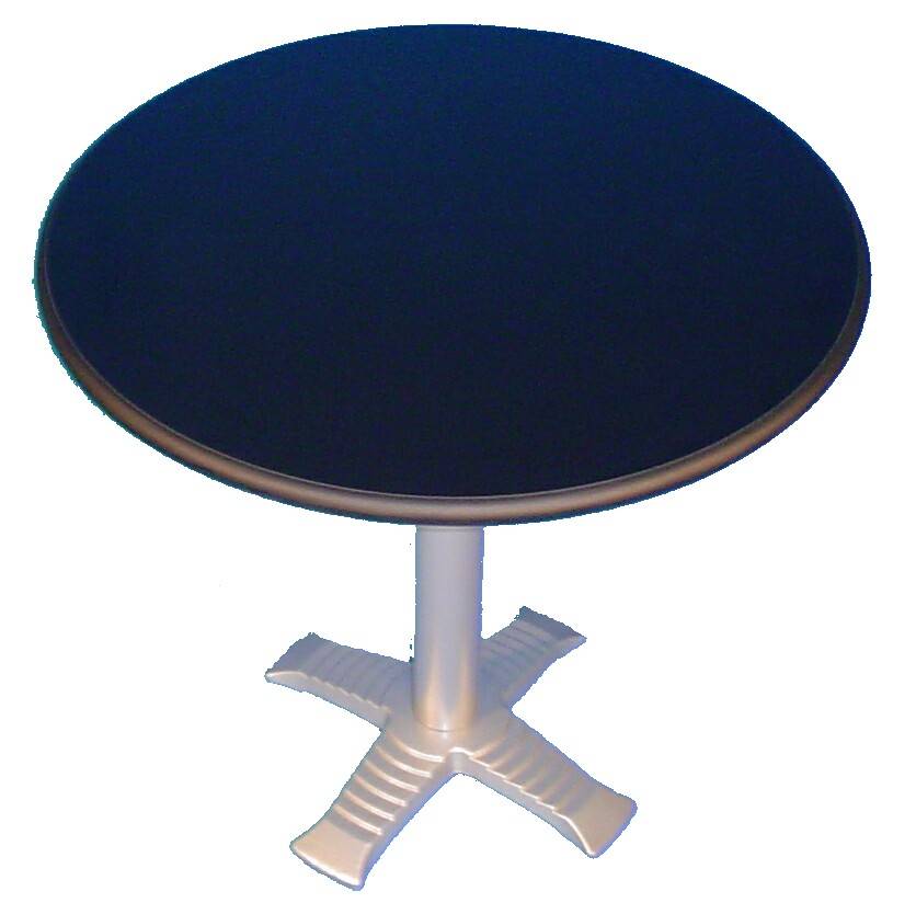 louer table rondo noire pour recpetion à Lyon